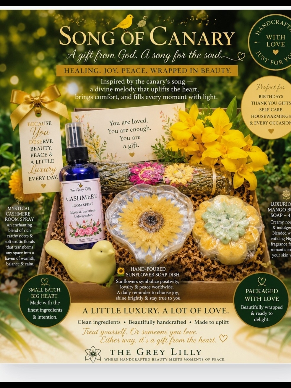 Song of Canary Gift Set - Yellow